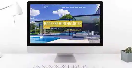 Internetweb moderne Wintergärten